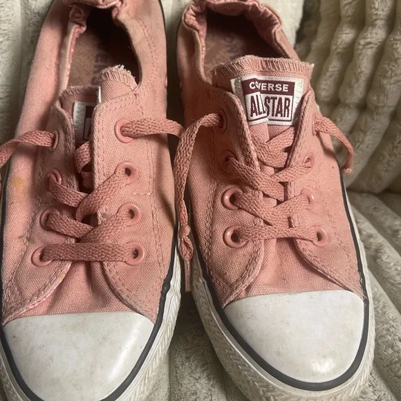 Converse All Star Sneakers in Pink and White - Picture 2 of 7